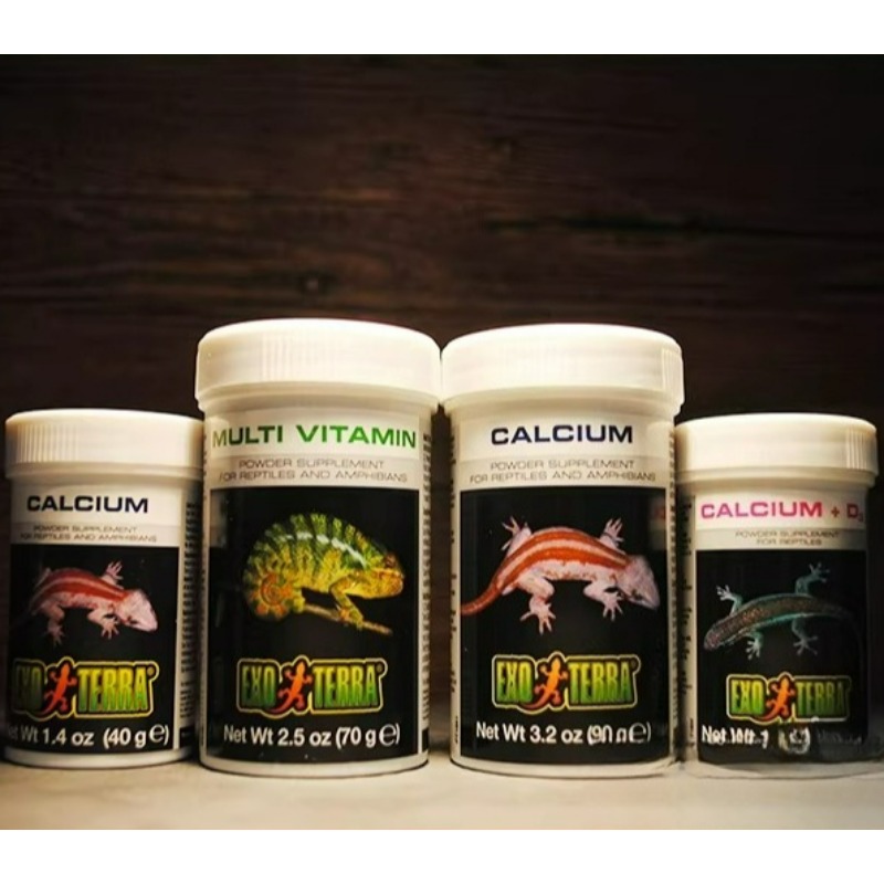 Vitamin D3 Reptile - HAGEN Reptilien-Kalziumpulver Mit & Ohne D3-Vitamin-Ergänzung