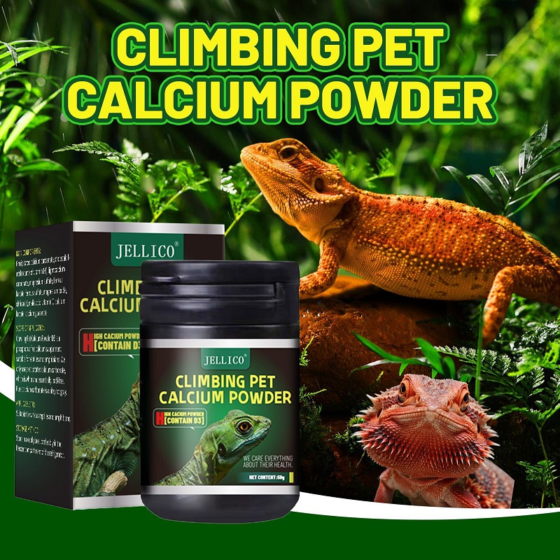 Vitamin D3 Reptile - Kriechtier-Vitamin-D3-Kalziumpulver für Amphibien, Reptilien, Schildkröten, Frosche,