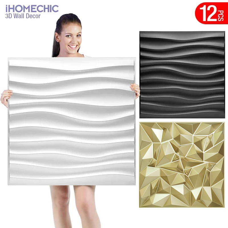 Pvc Panel Background - 12 Stück 50 x 50 cm