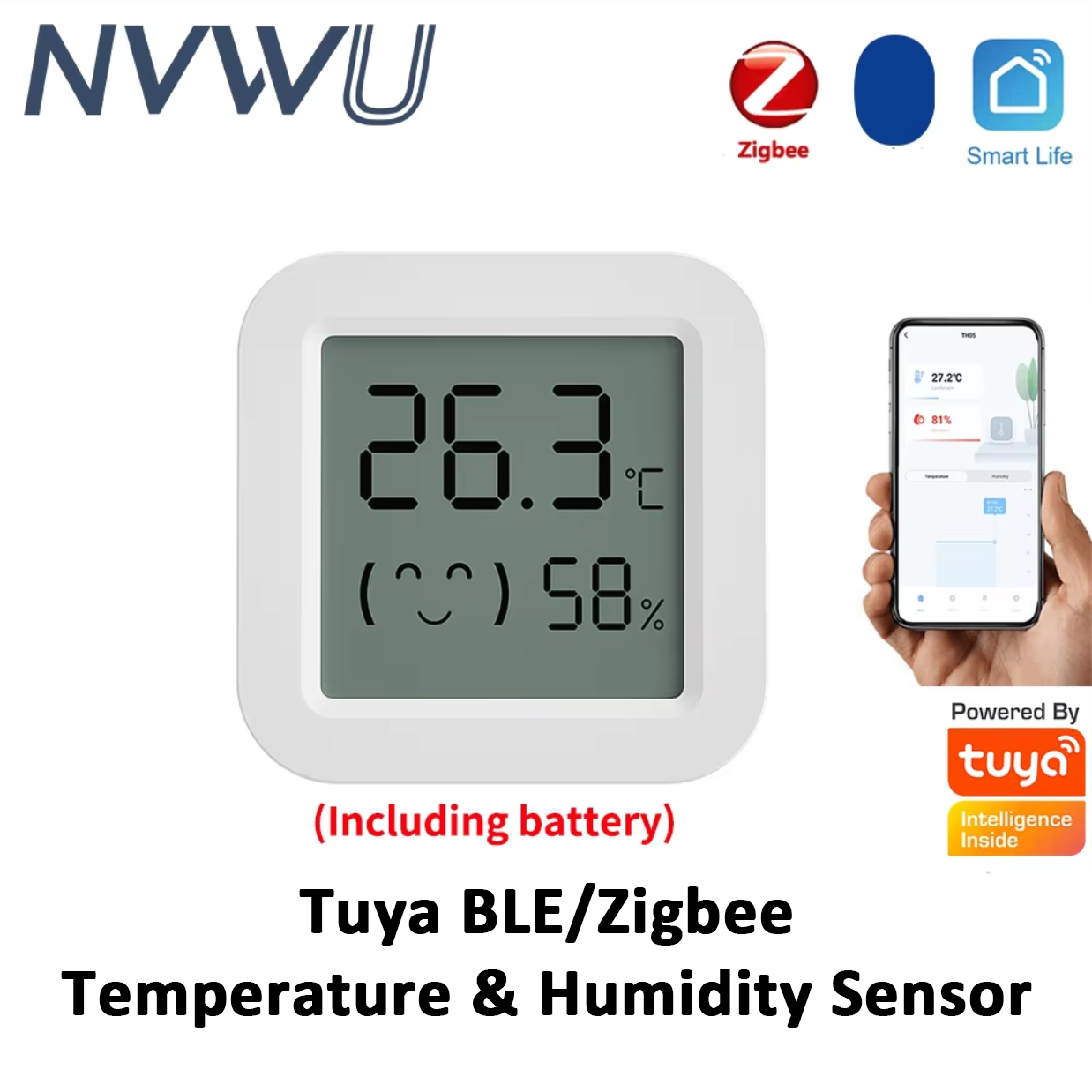 Digital Hygrometer Probe - Tuya Zigbee Temperatur Feuchtigkeit Sensor Kühlschrank