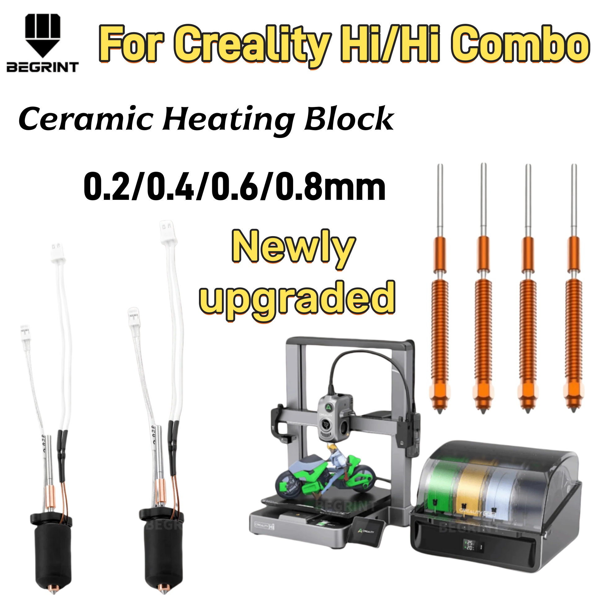 Ceramic Heat Emitter - Hochtemperatur-Keramik-Heizungskit für Creality Hi Hi Combo