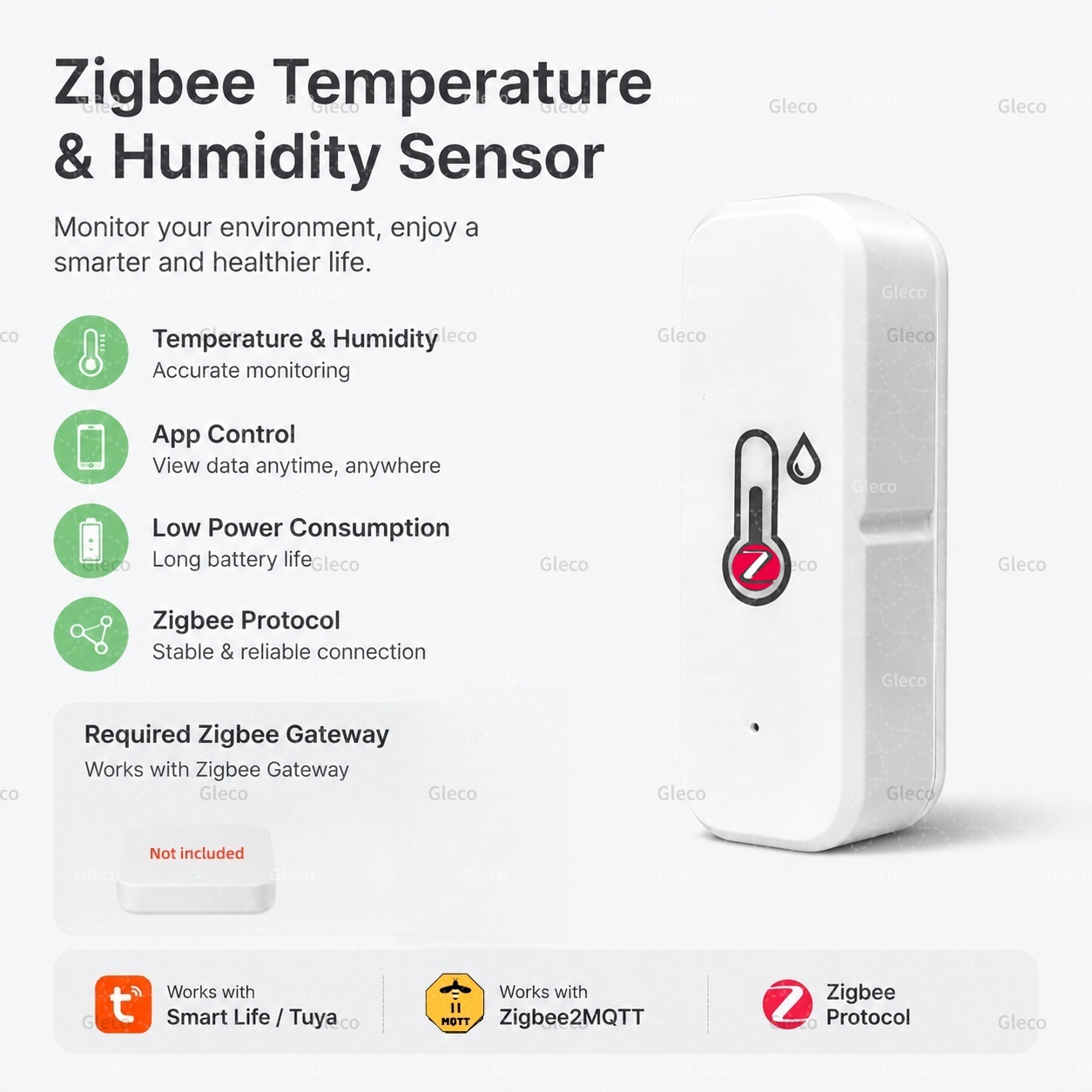 Digital Hygrometer Probe - Tuya Zigbee 3.0 Temperatur- und Feuchtigkeitssensor