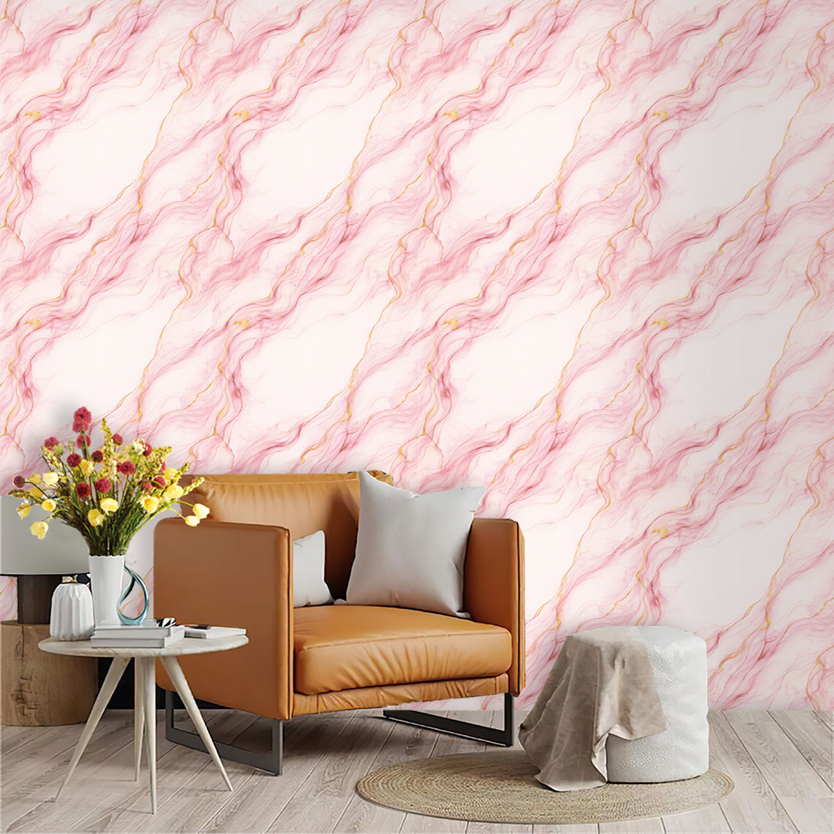 Pvc Panel Background - 1 Stück selbstklebende PVC-Tapete mit Marmor-Imitat-Textur,
