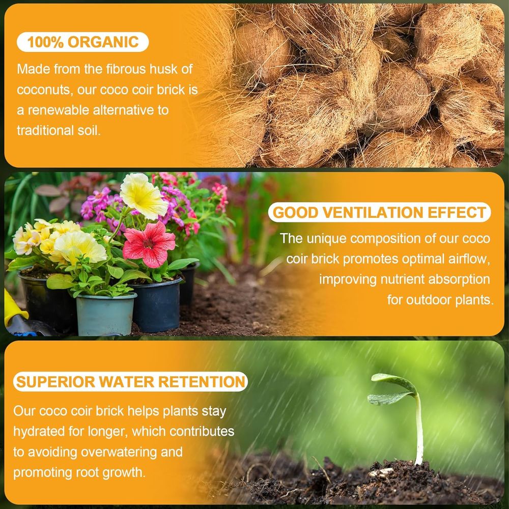 Organische Kokosfaser 4 Stück  – Substrate Coconut Fiber Bewertung und Preis