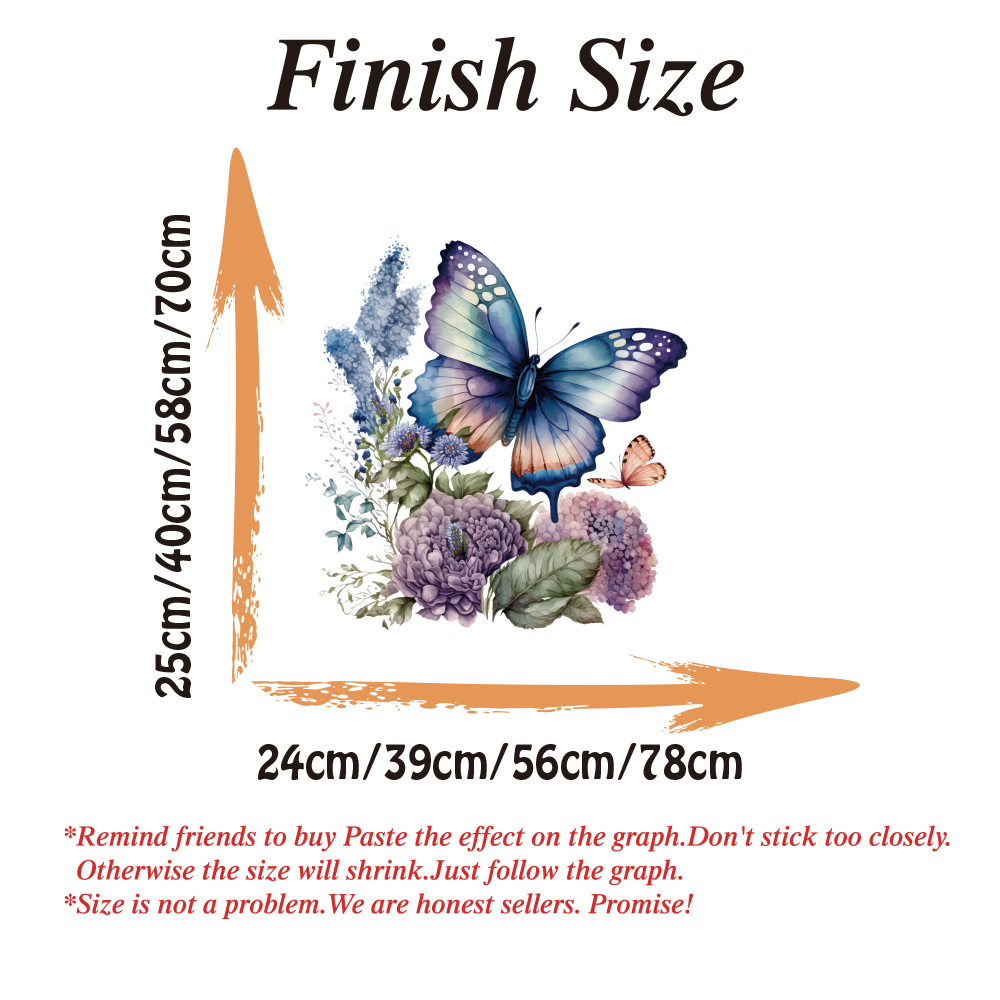 Aquarell-Schmetterling-Blumen- – Pvc Panel Background Bewertung und Preis