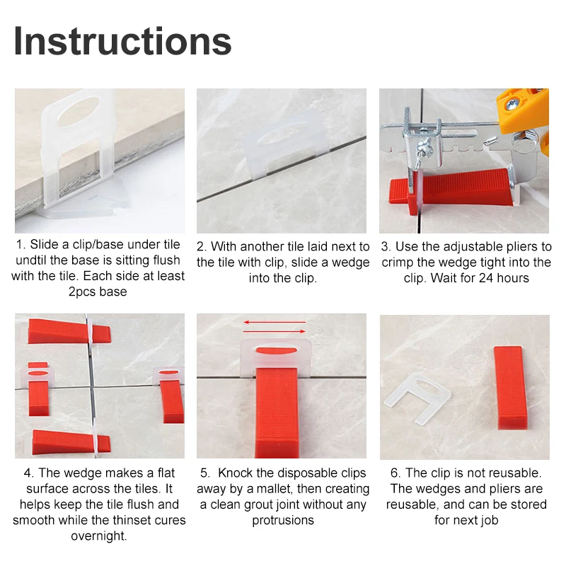 100 Stück Keramikfliesen-Nivel – Ceramic Tile Floor Bewertung und Preis