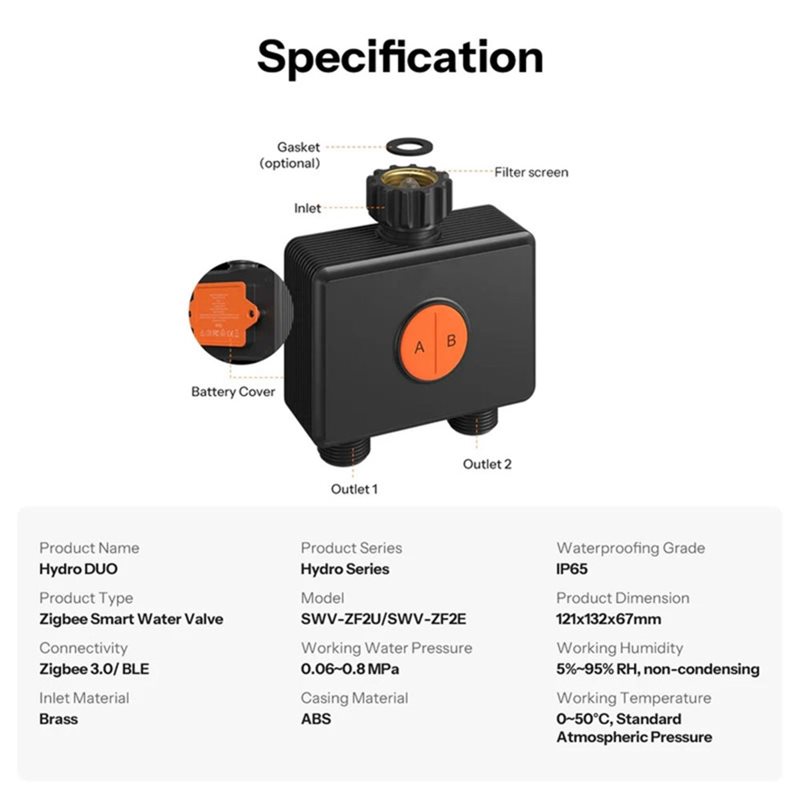 A59Z-IP65 Zertifiziertes Zigbe – Timer Dual Outlet Bewertung und Preis