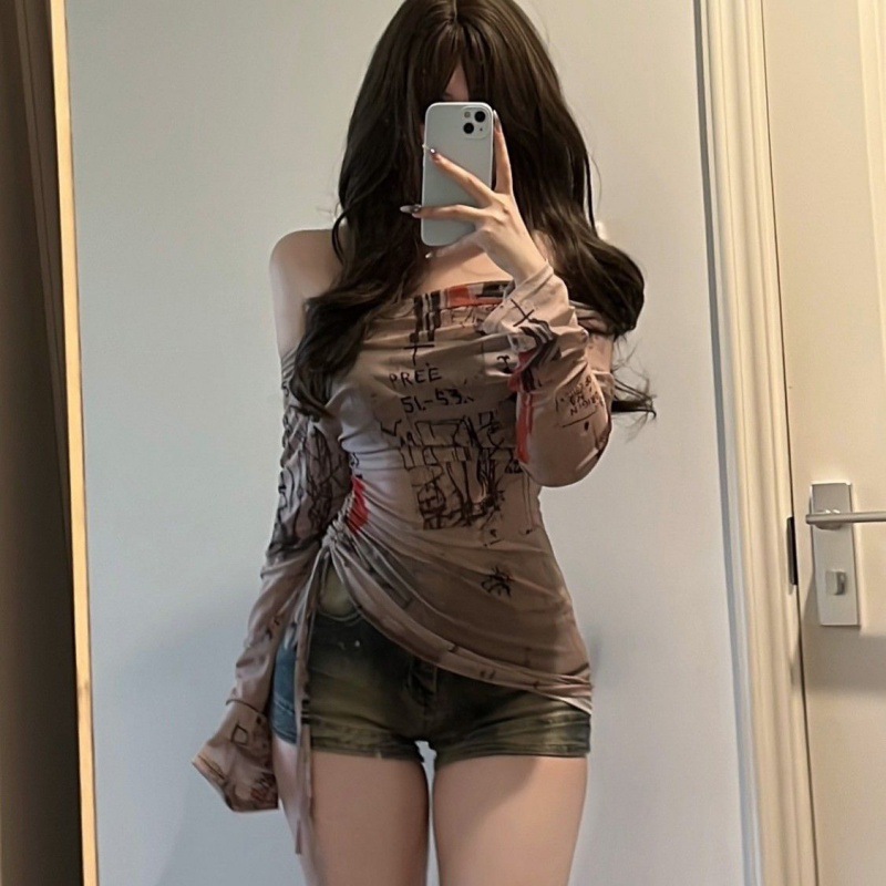 Langärmliges T-Shirt im Spicy- – Screen Top Mesh Bewertung und Preis