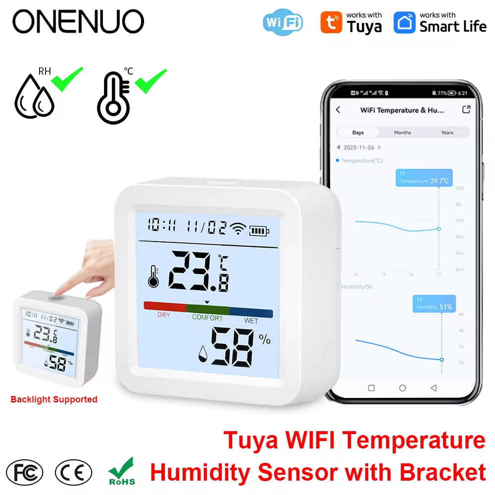 ONENUO Tuya WIFI Temperatur Fe – Digital Hygrometer Probe Bewertung und Preis