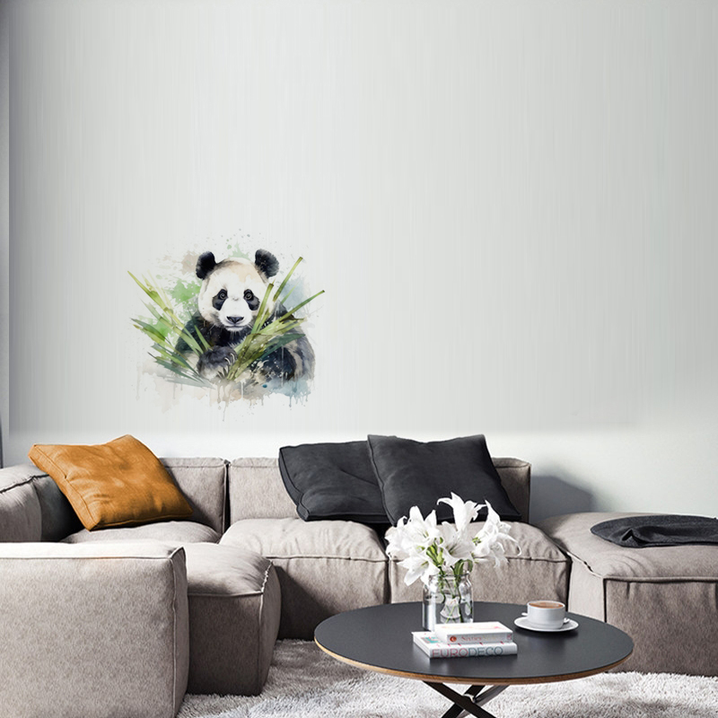 C76 #   Aquarell Panda Wandauf – Pvc Panel Background Bewertung und Preis
