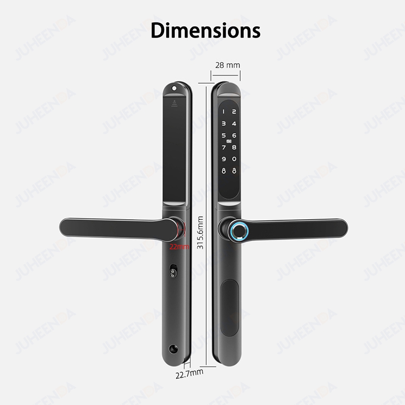 Ttlock app smart aluminium tür – Glass Door Hinge Bewertung und Preis